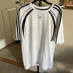 Adidas shirt size XL white and black